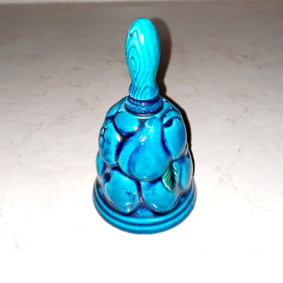 Vintage Bell Inarco Blue Mood Indigo Retro 3-D Fruit Decor - Picture 4 of 7
